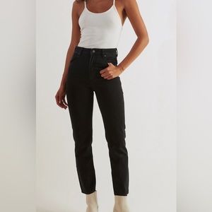 rollas high rise slim dusters black jeans. Size 26.